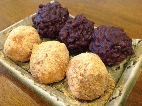 どっちも食べたい！おはぎときな粉もち